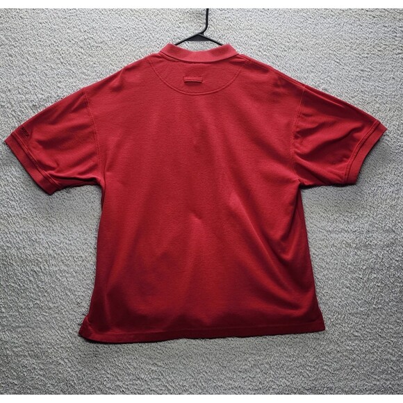 Columbia Polo Men's XL  Short Sleeve Red Solid Philment Shirt - Picture 6 of 11